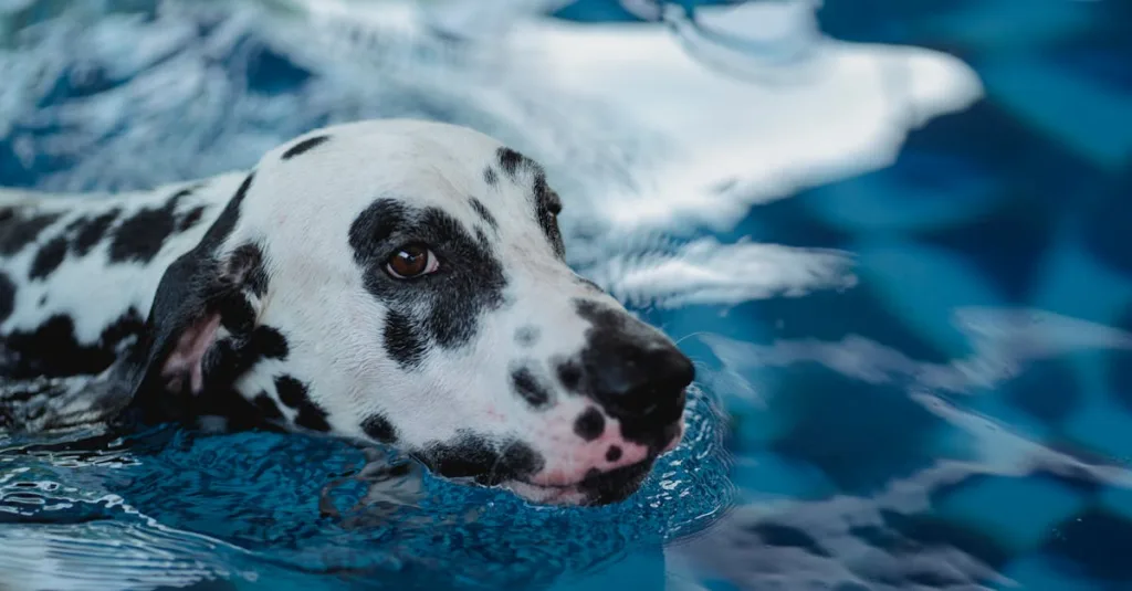 piscine hors sol résistante aux animaux domestiques, idéale pour profiter de l'été sans souci de dégâts causés par vos compagnons à quatre pattes.